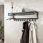 Kapstok Tenaro | 10 haken | 3D melamine graphite