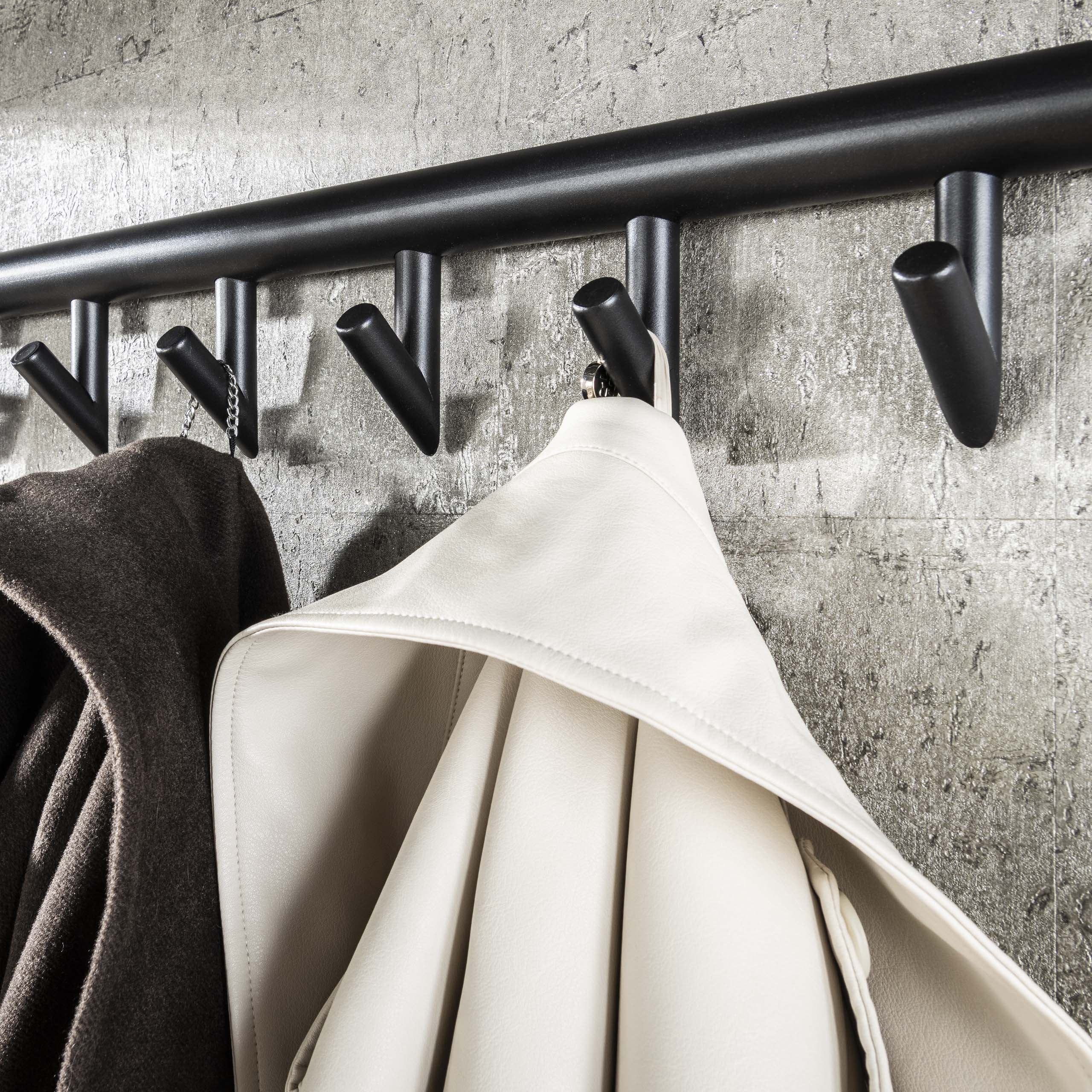 Kapstok Tenaro | 10 haken | 3D melamine graphite
