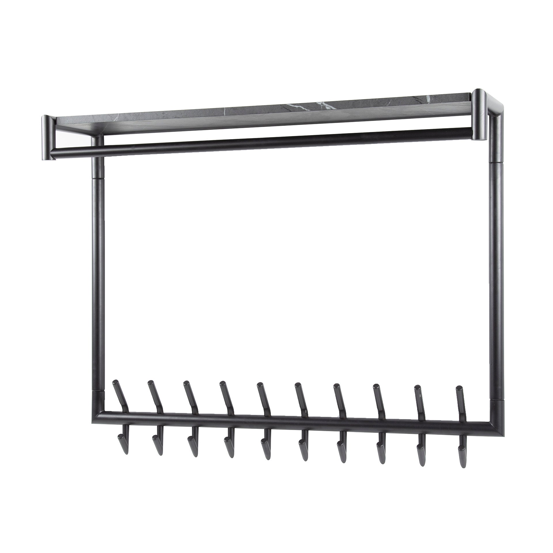 Kapstok Tenaro Hoog | 20 Haken | Melamine Graphite
