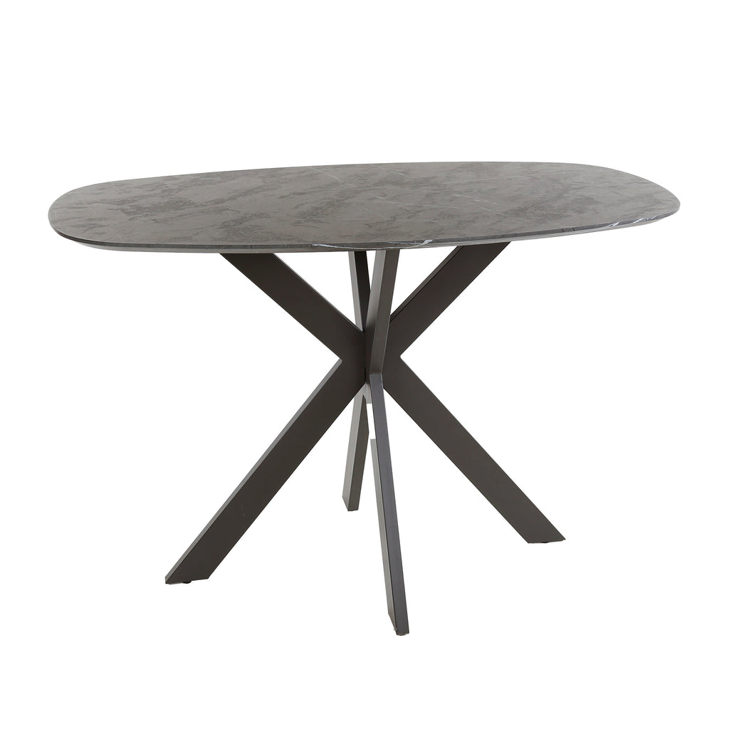 Bartafel Onyx Cross | Deens ovaal | 140cm Graphite