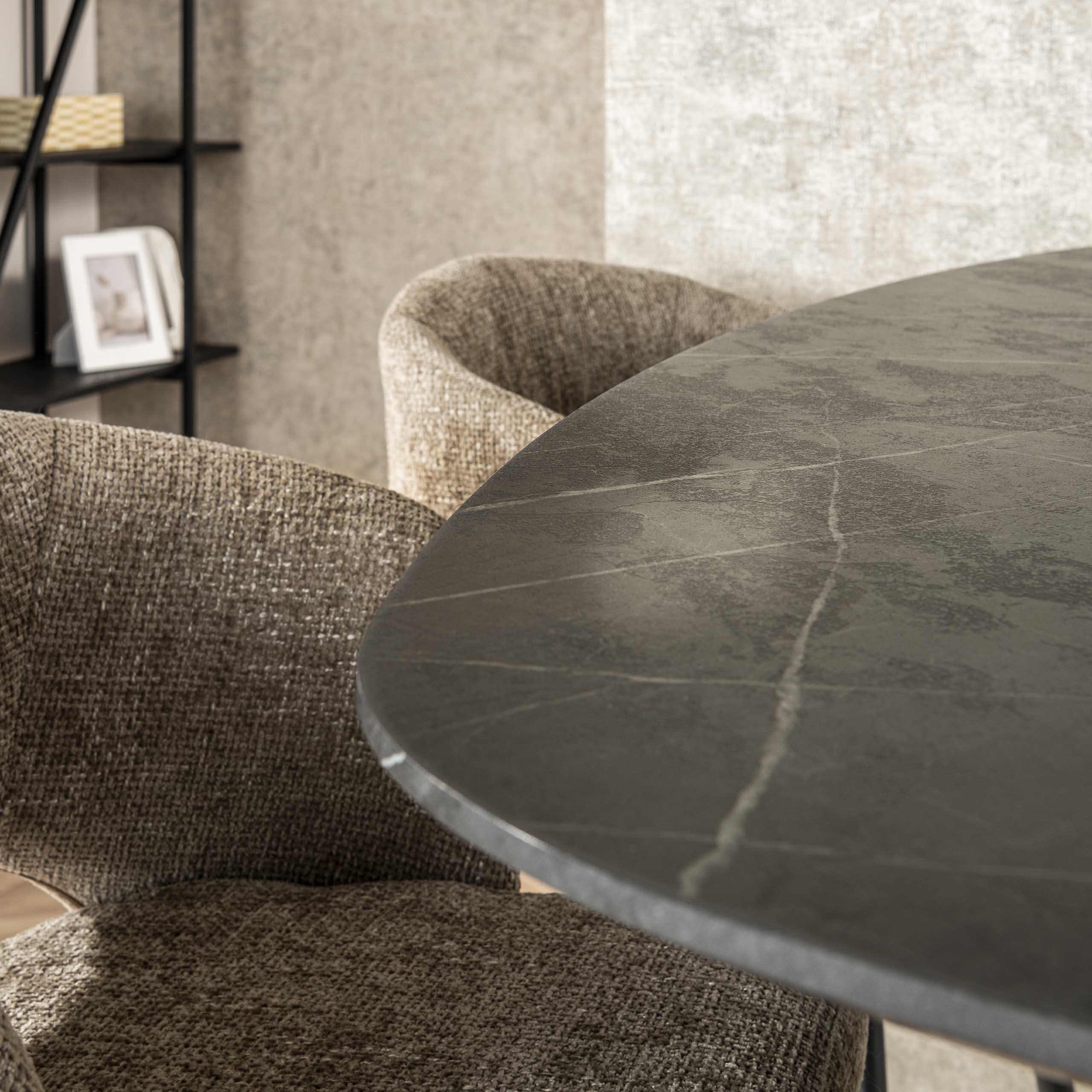 Bartafel Onyx Cross | Deens ovaal | 140cm Graphite