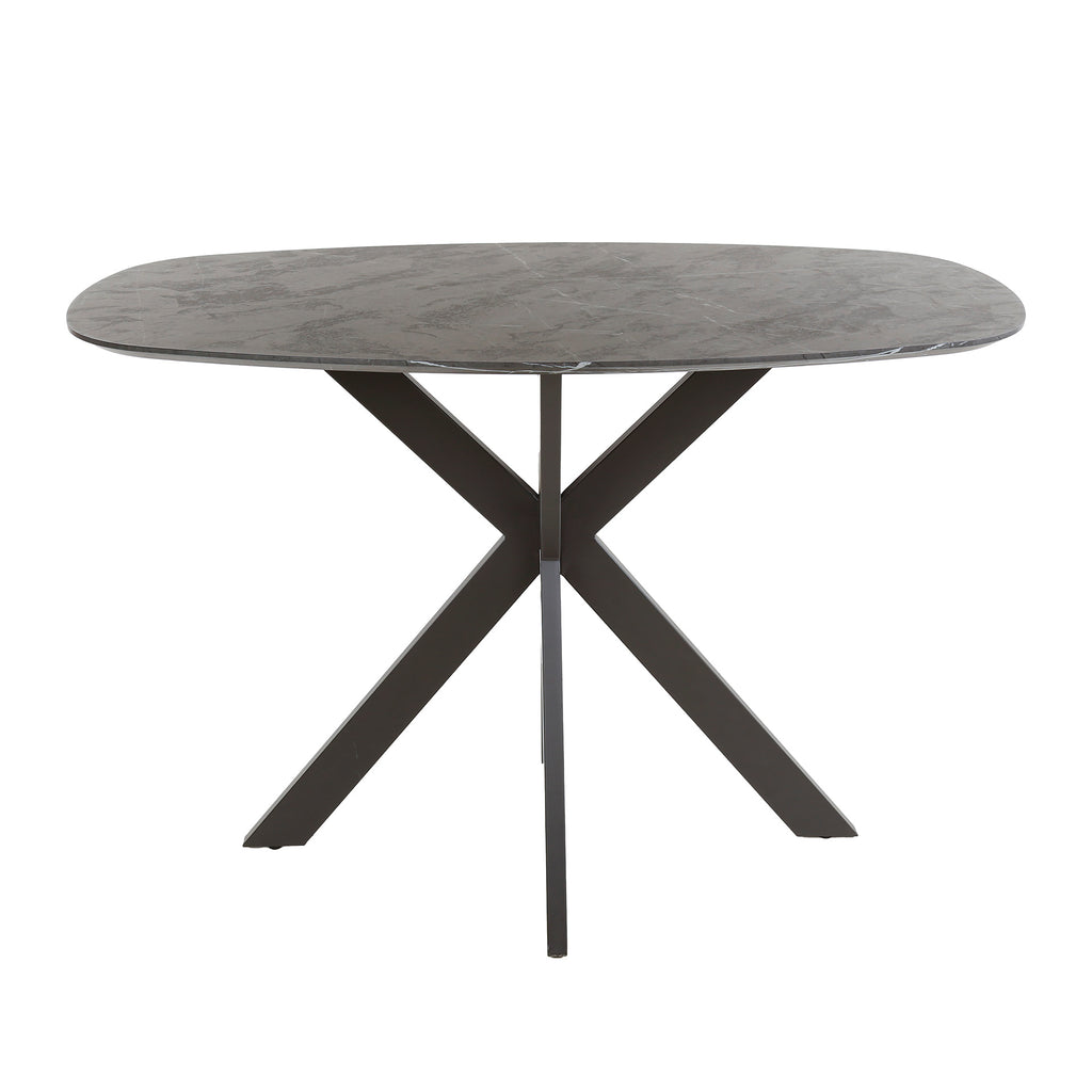 Bartafel Onyx Cross | Deens ovaal | 140cm Graphite