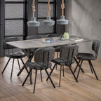 Eettafel Ovaal | 190x90 cm | 3D Beton Grijs