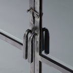 Dressoir Rift Metal | 4 Deuren | Gunmetal