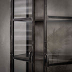 Vitrinekast Rift Metal | 2 Deuren | Gunmetal