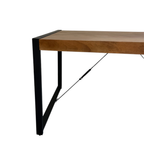Eettafel Boaz | Mangohout | U-poten zwart