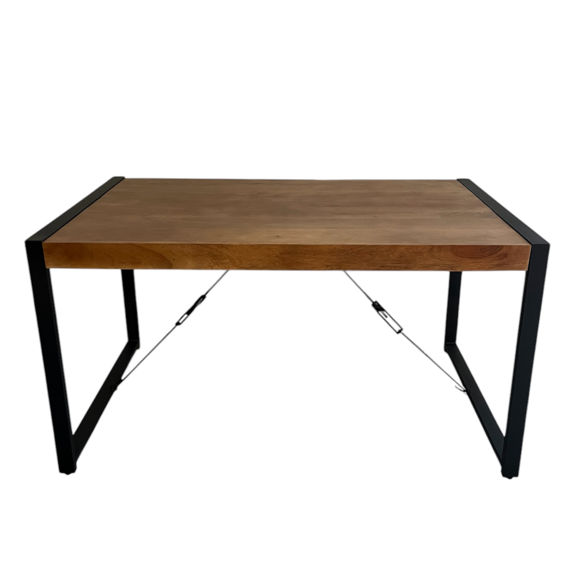 Eettafel Boaz | Mangohout | U-poten zwart