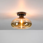 Plafondlamp Soll | 1-Lichts | Amber glas