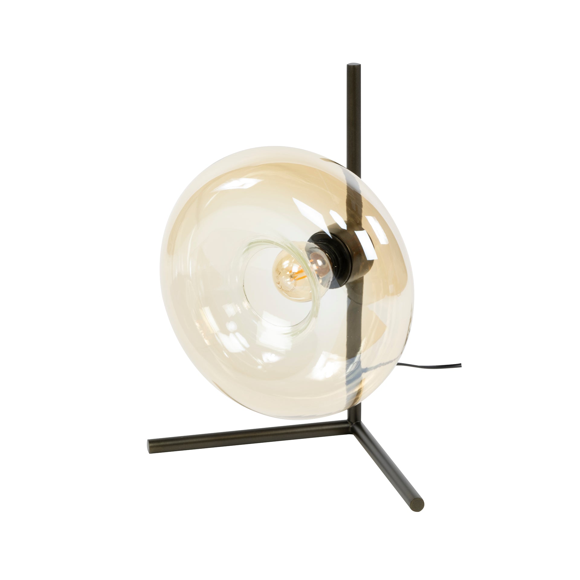 Tafellamp Soll | 1-Lichts | Amber glas
