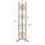 Vloerlamp Soll | 4-Lichts | Amber glas