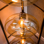 Vloerlamp Soll | 4-Lichts | Amber glas