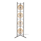 Vloerlamp Soll | 4-Lichts | Amber glas