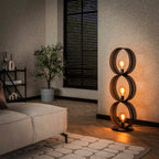 Vloerlamp Ring Mesh | 3-Lichts | Charcoal