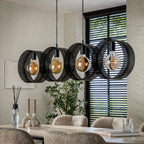 Hanglamp Ring Mesh | 4-Lichts | Charcoal