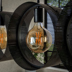 Hanglamp Ring Mesh | 4-Lichts | Charcoal