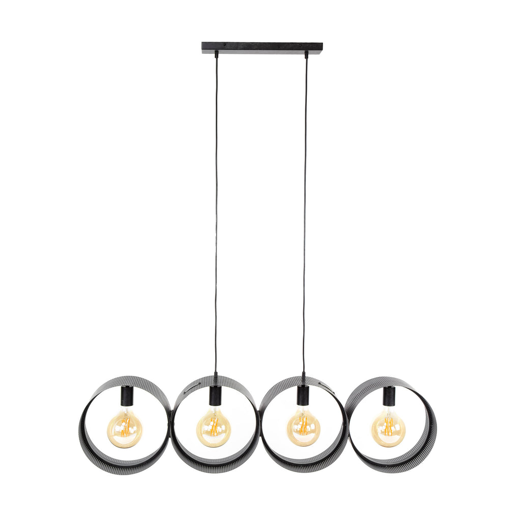 Hanglamp Ring Mesh | 4-Lichts | Charcoal
