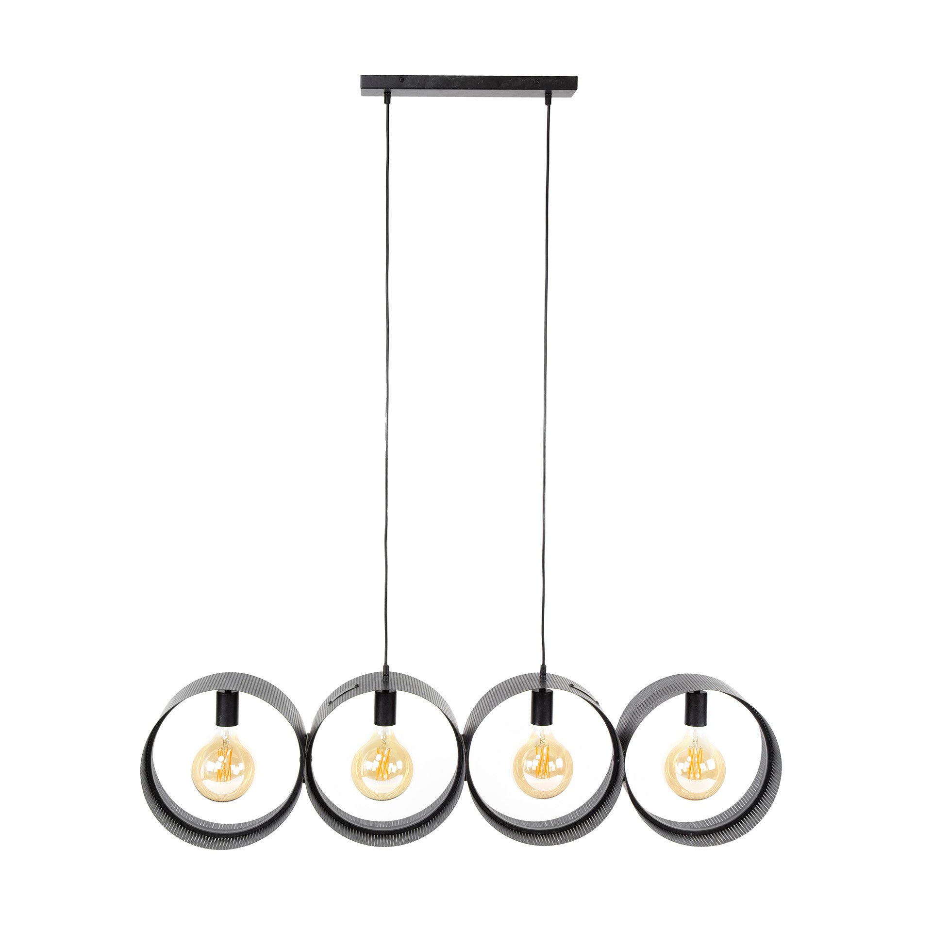 Hanglamp Ring Mesh | 4-Lichts | Charcoal