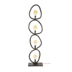 Vloerlamp Pebble | 4-lichts | Artic zwart