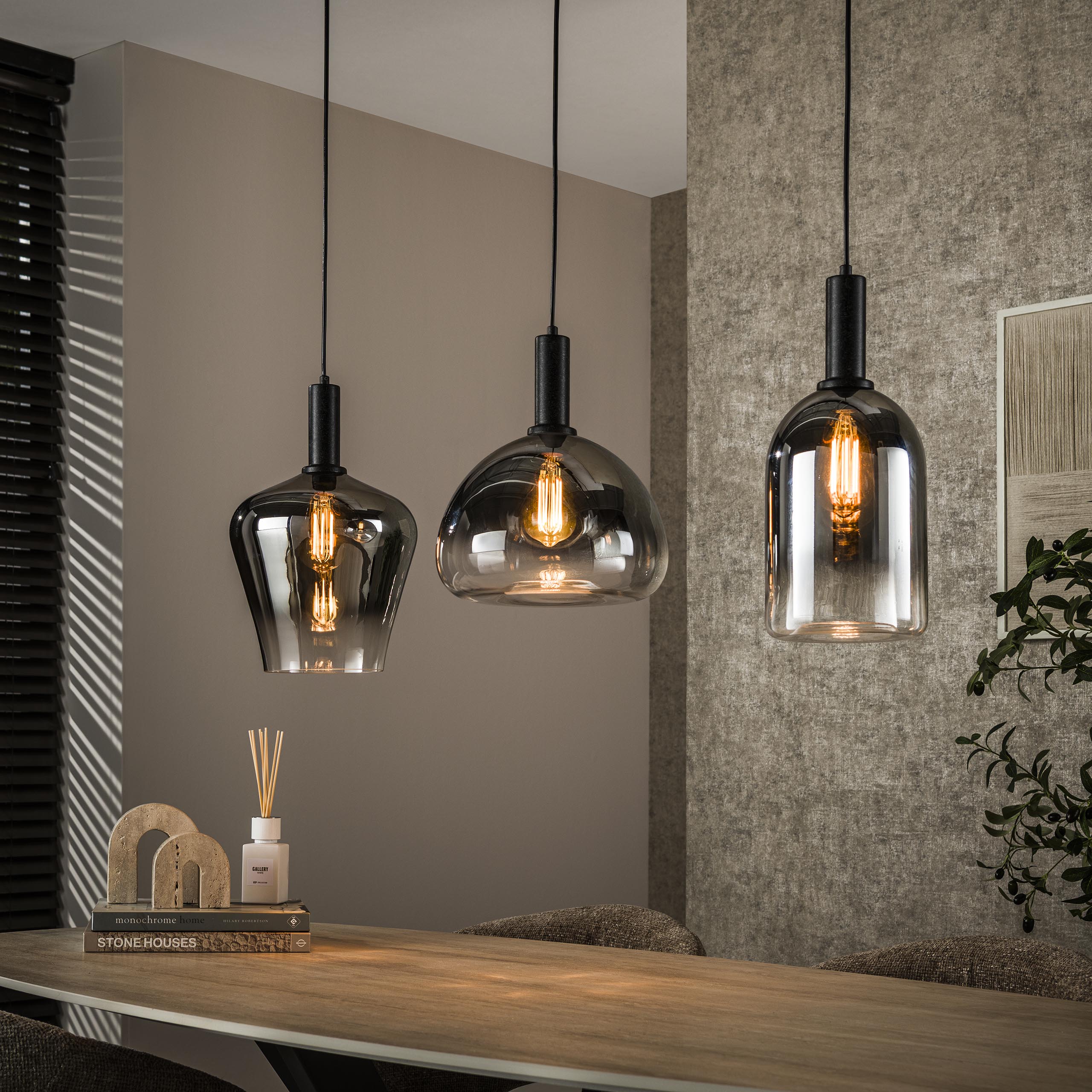 Hanglamp Zenith | 3-Lichts | Artic zwart