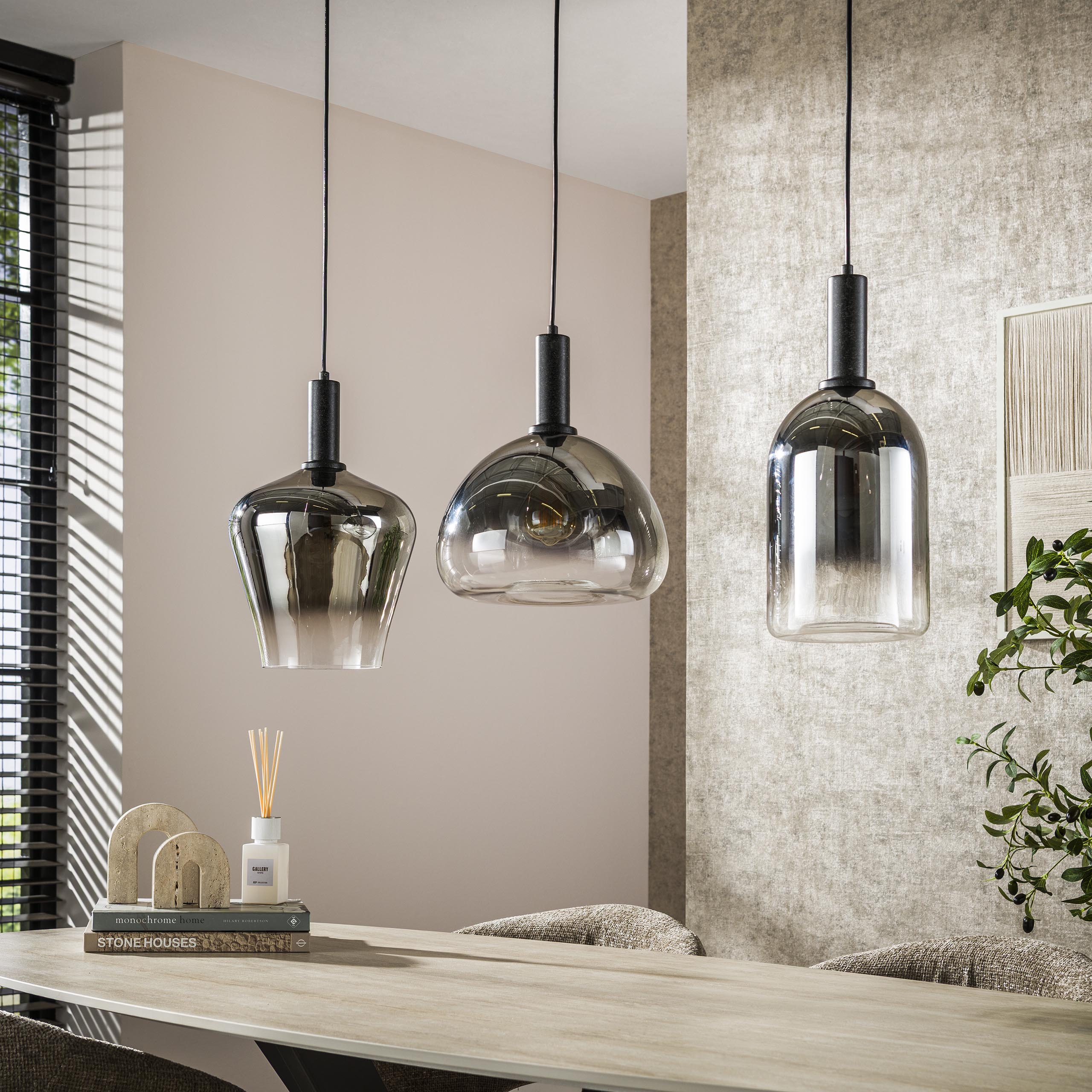 Hanglamp Zenith | 3-Lichts | Artic zwart