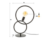 Tafellamp Loop | 1-Lichts | Artic zwart
