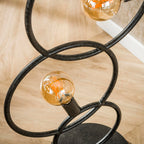 Vloerlamp Loop | 3-Lichts | Artic zwart