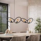 Hanglamp Loop | 4-Lichts | Artic zwart