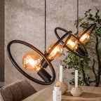 Hanglamp Loop | 4-Lichts | Artic zwart
