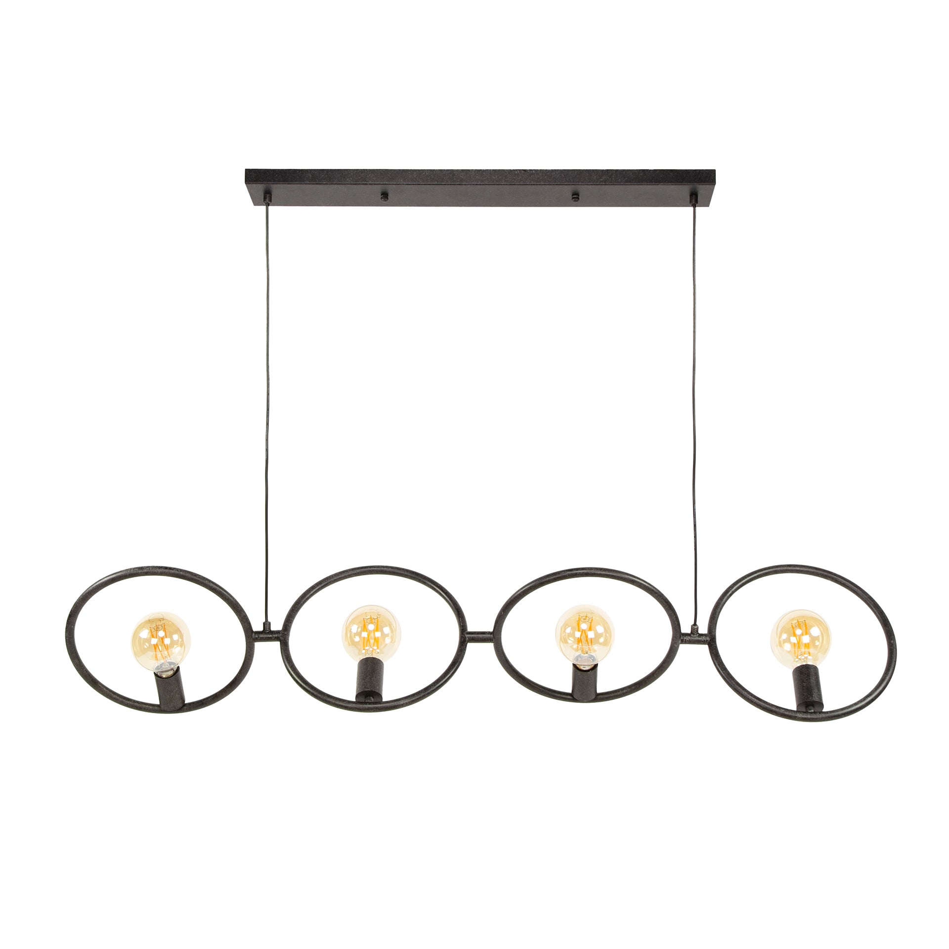 Hanglamp Loop | 4-Lichts | Artic zwart