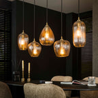 Hanglamp Diamond Grain | 5-Lichts | Diamant glas