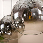 Hanglamp Bubble Shaded | 3-Lichts | Oud zilver