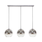 Hanglamp Bubble Shaded | 3-Lichts | Oud zilver
