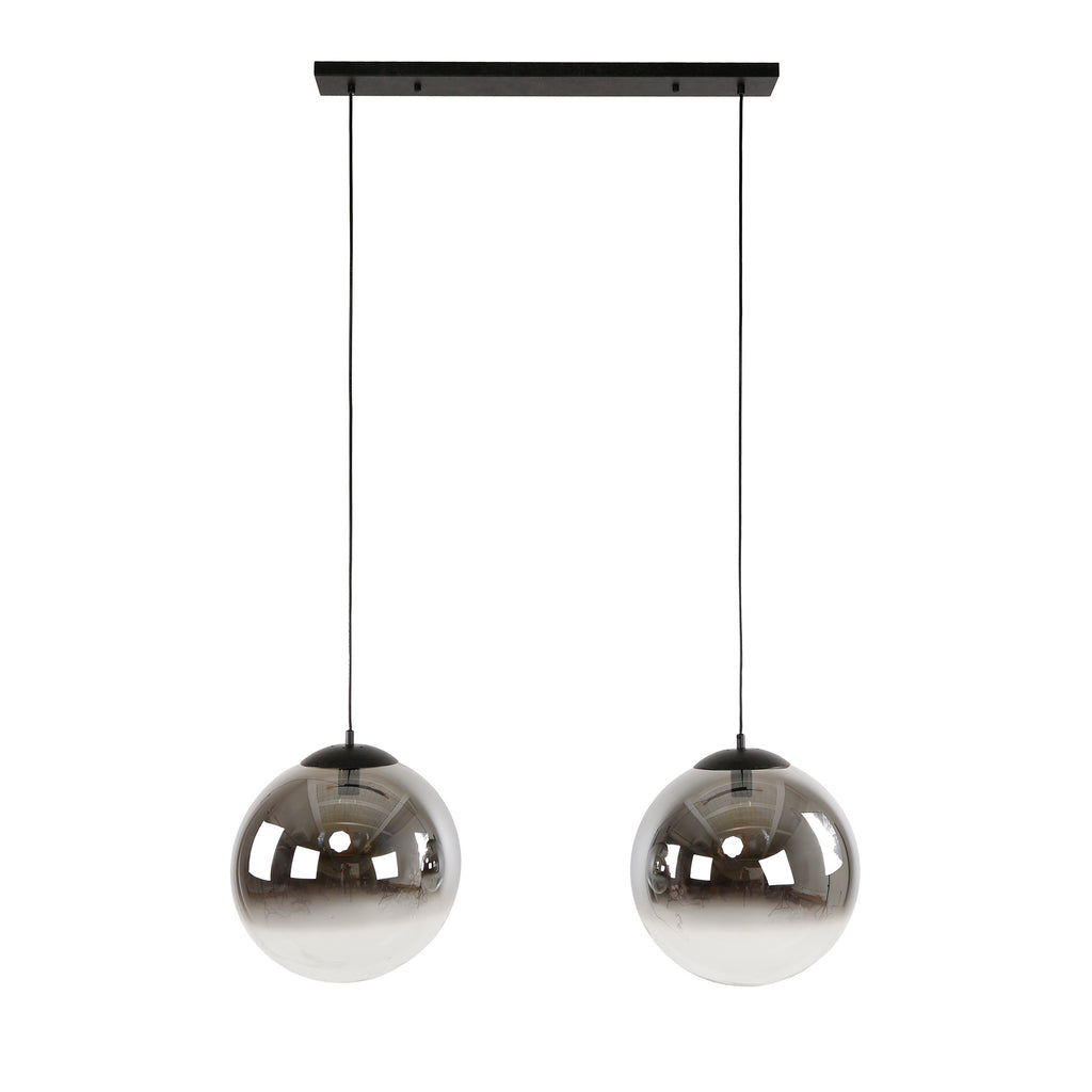 Hanglamp Bubble Shaded XL | 2-Lichts | Artic zwart