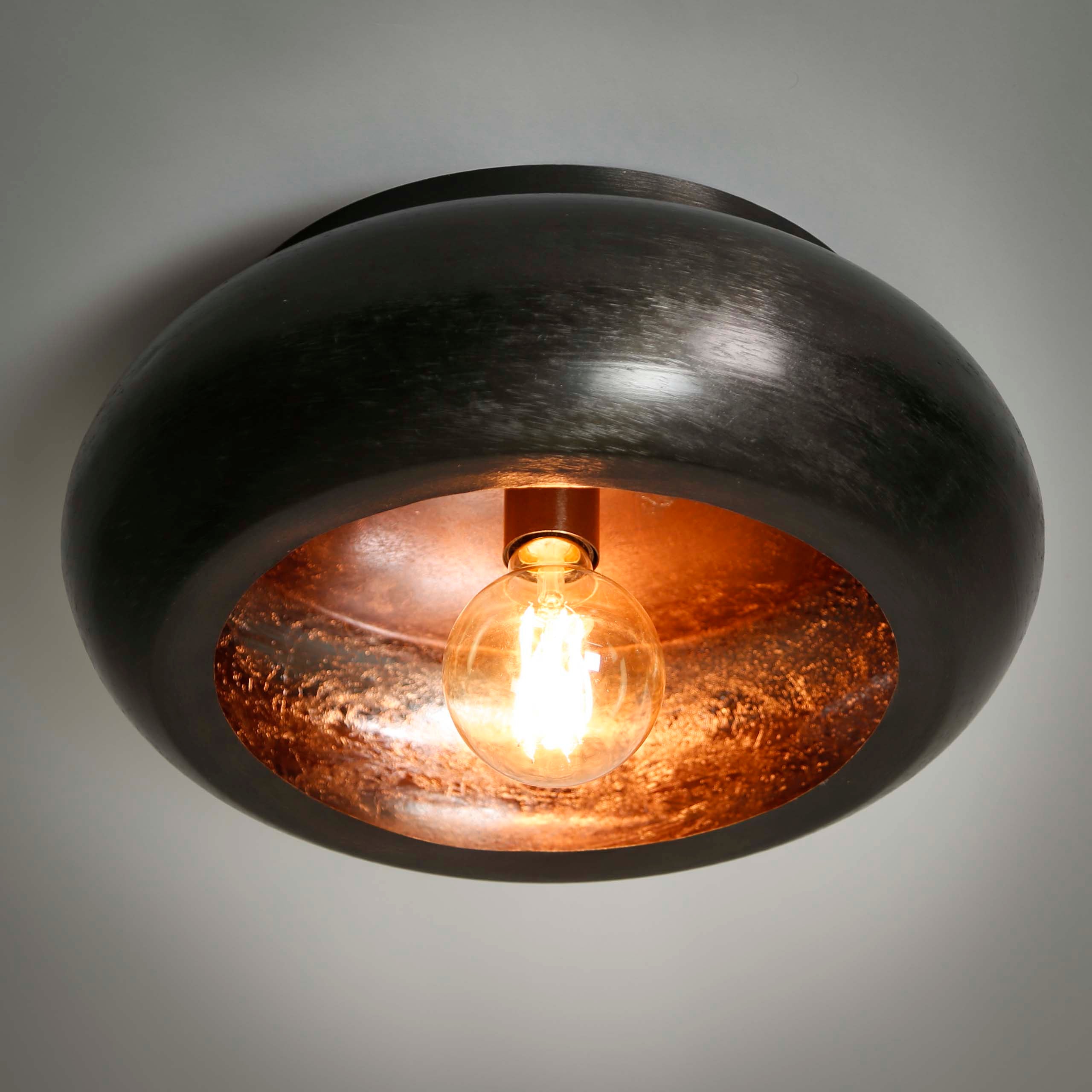 Plafondlamp Sky | 1-Lichts | Ø42cm Zwart nikkel