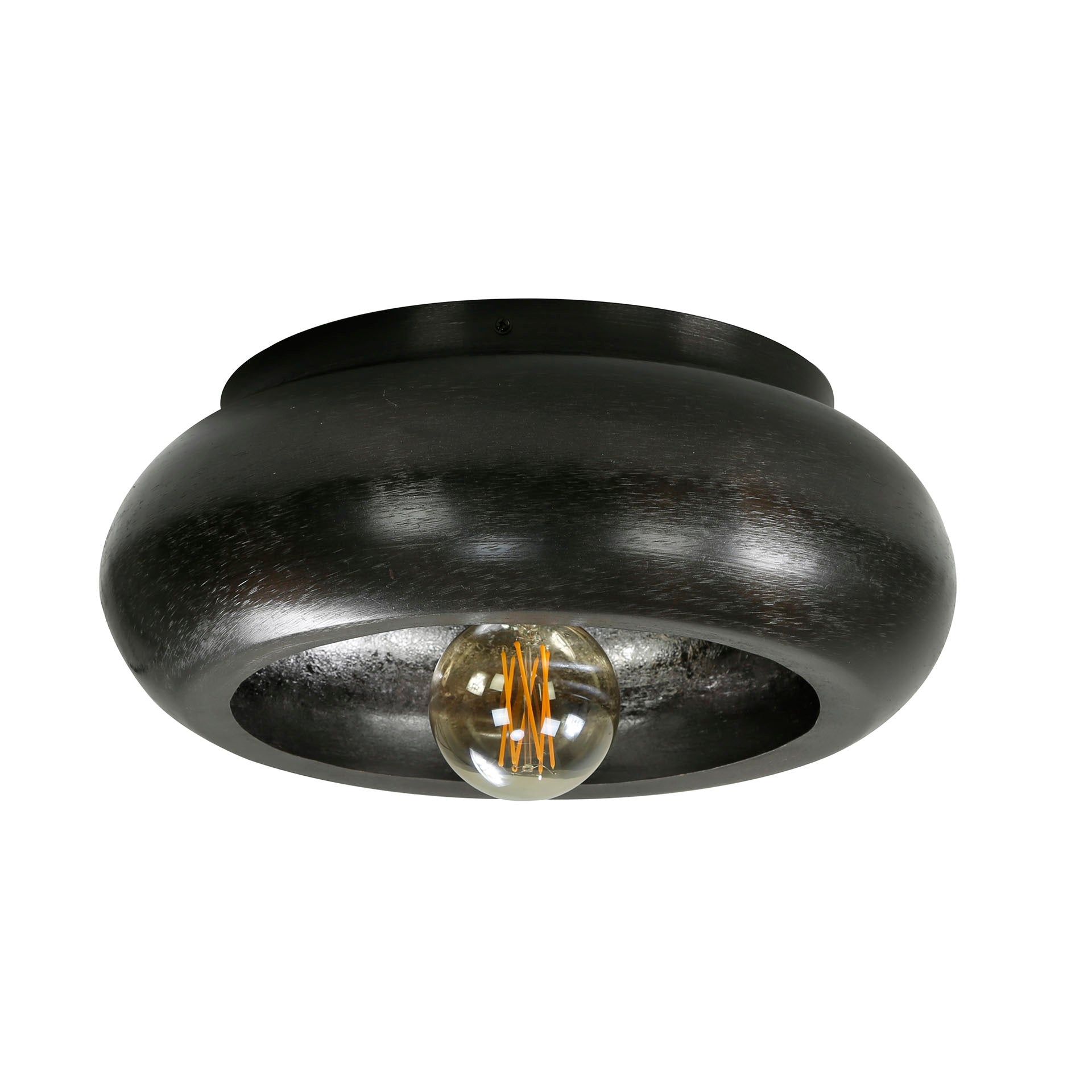 Plafondlamp Sky | 1-Lichts | Ø42cm Zwart nikkel