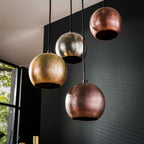 Hanglamp Bol Metal | 6-Lichts | Mat nikkel mix
