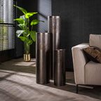 Vloerlamp Cylinder Glow | 1-Lichts | Zwart nikkel