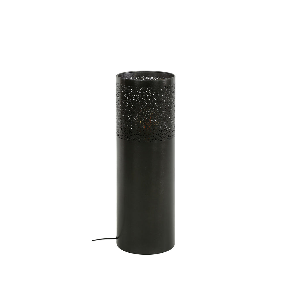 Vloerlamp Cylinder Glow | 1-Lichts | Zwart nikkel