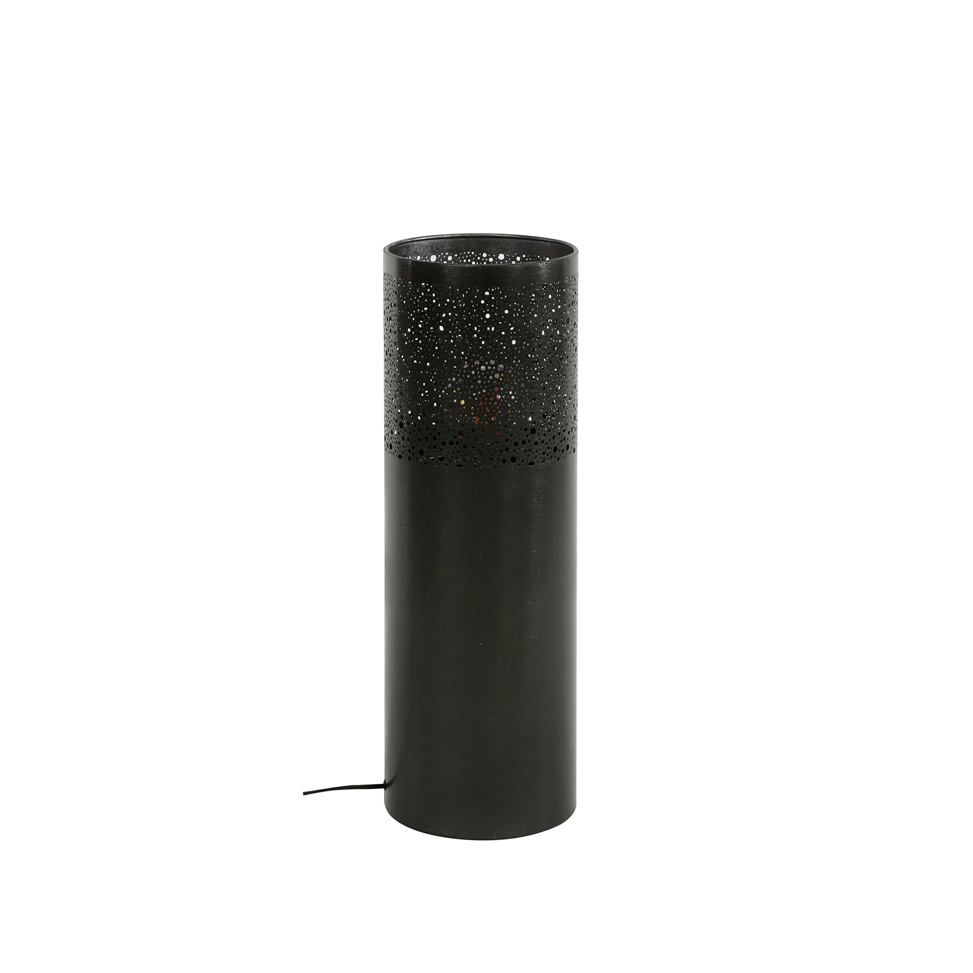 Vloerlamp Cylinder Glow | 1-Lichts | Zwart nikkel