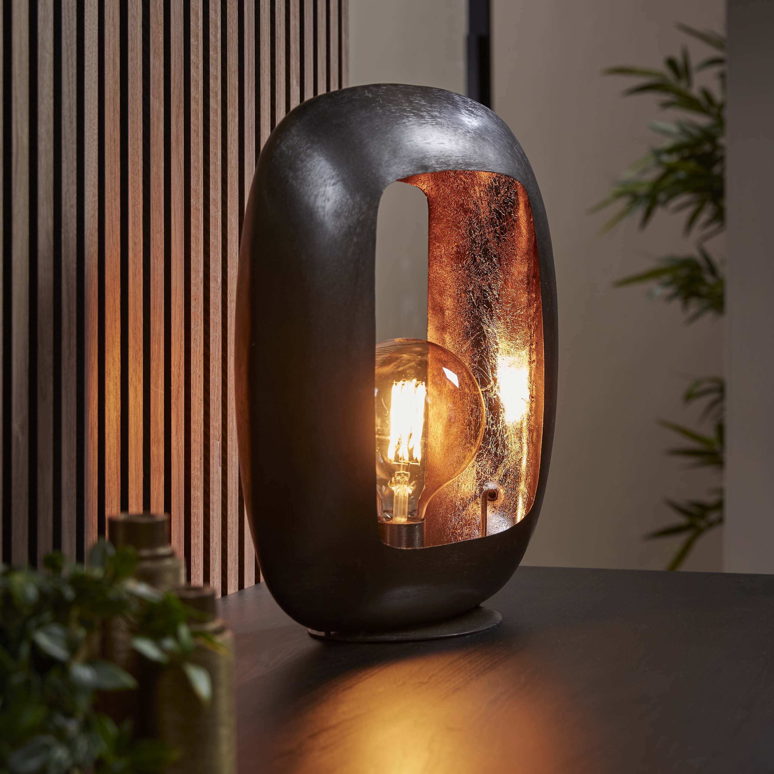 Tafellamp Arch XL | 1-Lichts | Zwart nikkel