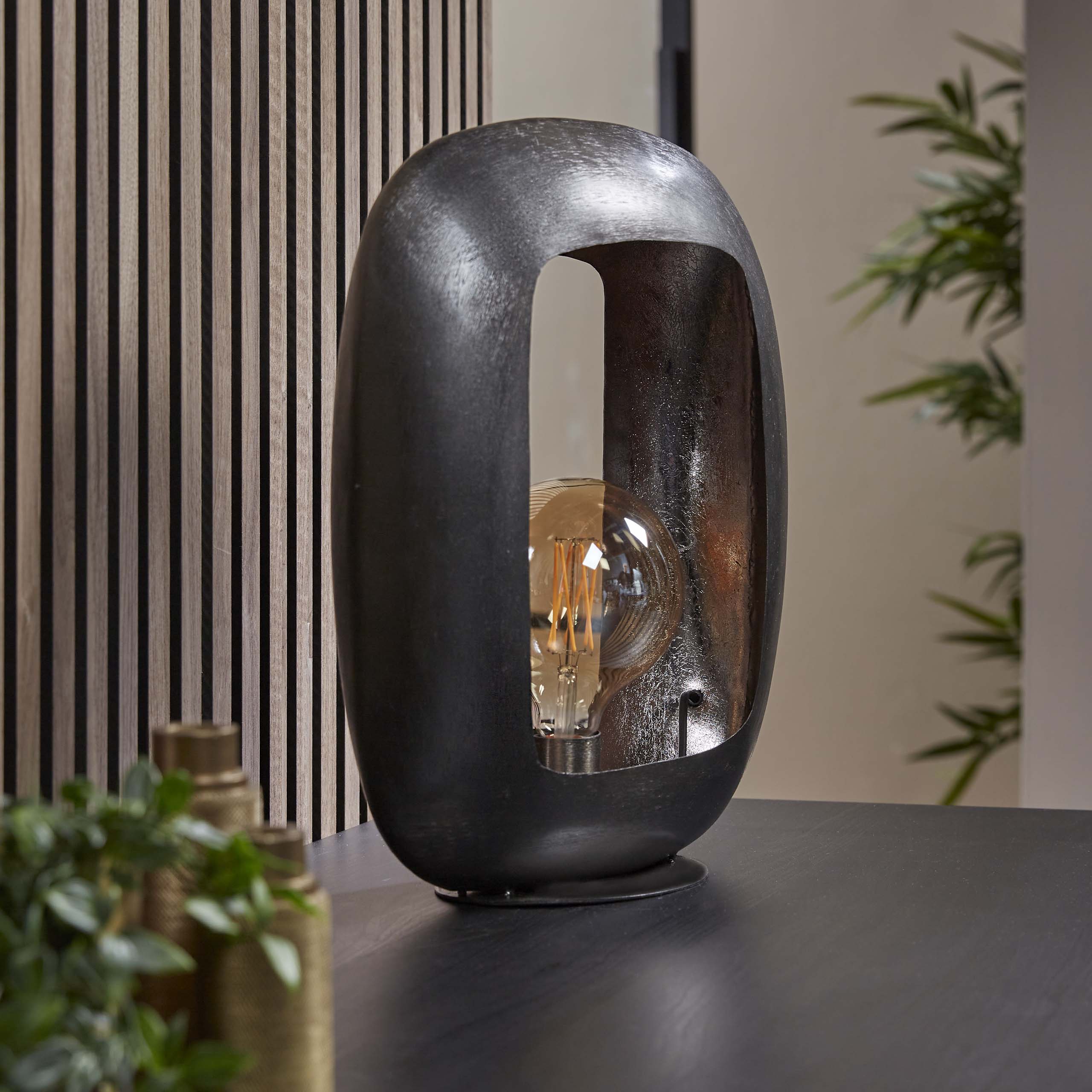 Tafellamp Arch XL | 1-Lichts | Zwart nikkel