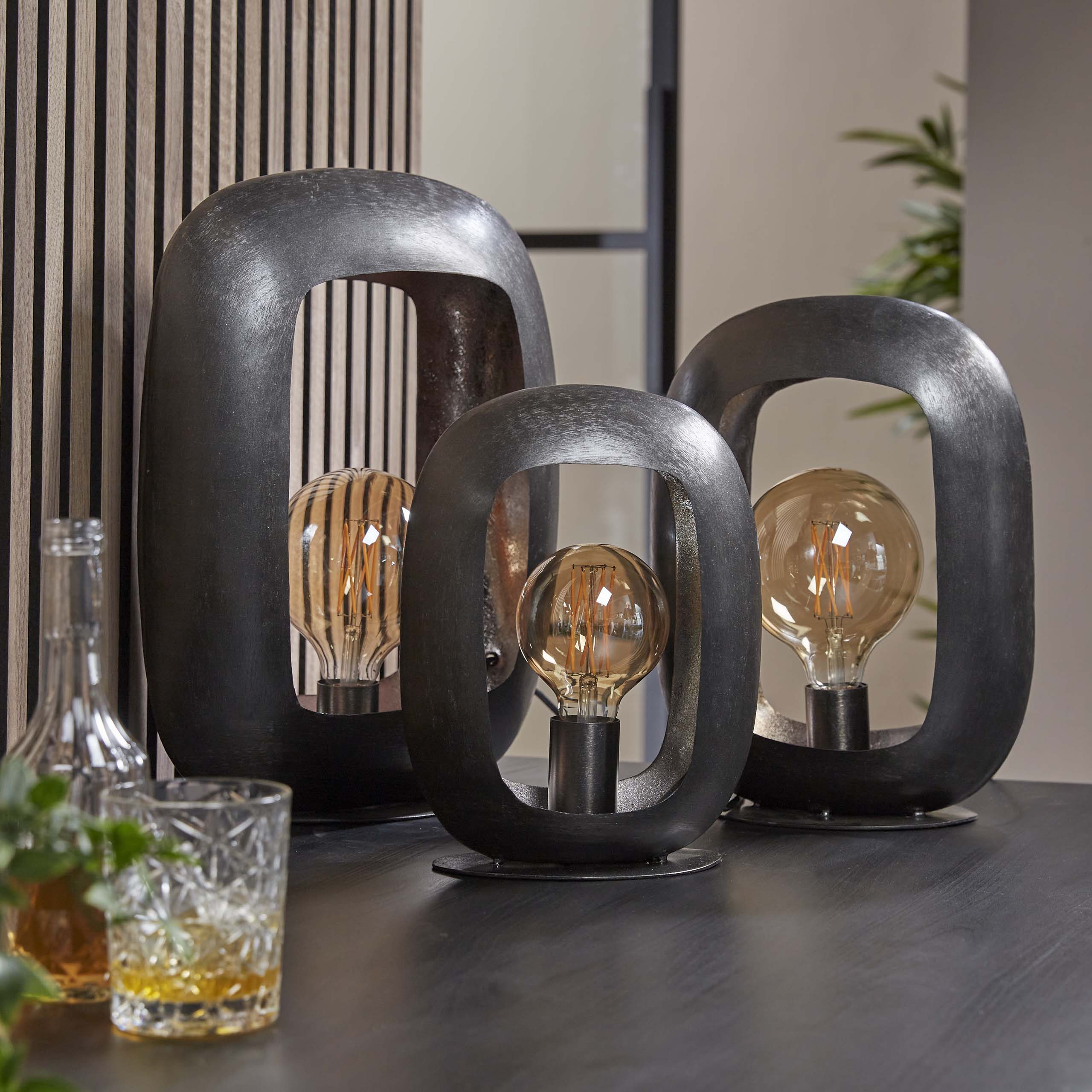 Tafellamp Arch XL | 1-Lichts | Zwart nikkel