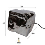 Tafellamp Rock | 1-lichts | Chroom glas