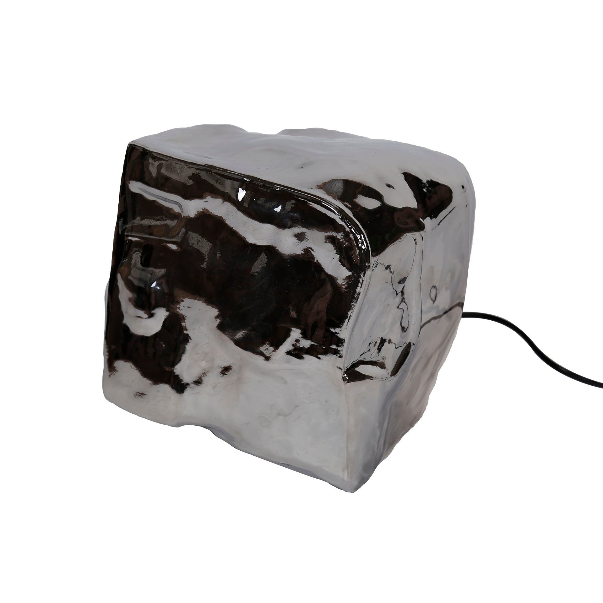 Tafellamp Rock | 1-lichts | Chroom glas