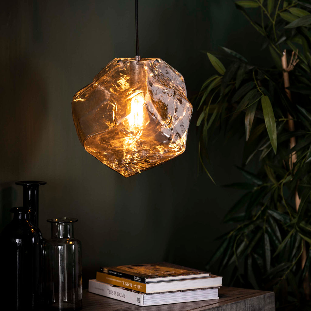 Hanglamp Rock | 1-Lichts | Chroom Glas