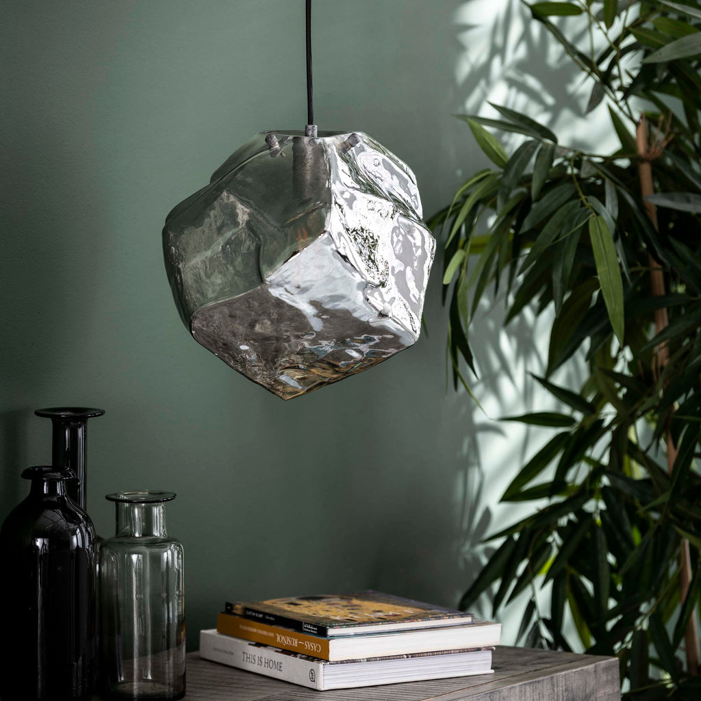 Hanglamp Rock | 1-Lichts | Chroom Glas
