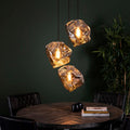Hanglamp Rock | 3-Lichts | Getrapt | Chroom glas