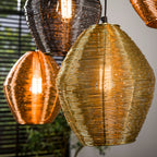 Hanglamp Web | 5-Lichts | Mat nikkel mix