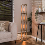 Vloerlamp Quadra | 4-Lichts | Beige
