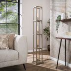 Vloerlamp Quadra | 4-Lichts | Beige
